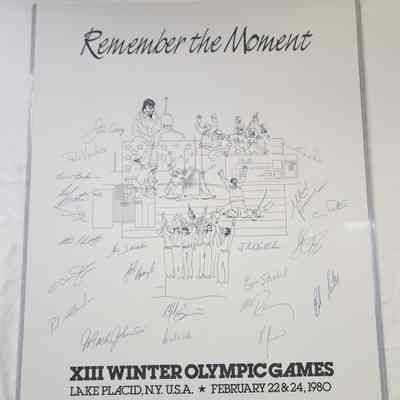 1980 USA Olympic Hockey Team "Remember the Moment"