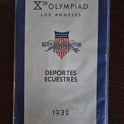 1932 Olympics Equestrian Book