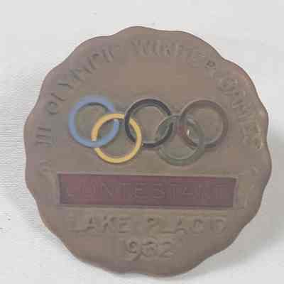1932 Lake Placid Olympics Pin
