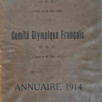 1914 French Olympic Committee Book