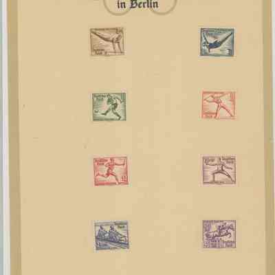 1936 Olympic stamps