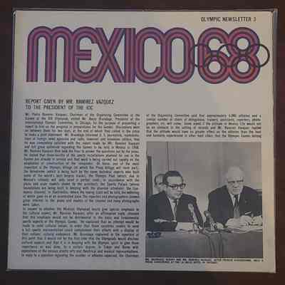 1968 Summer Olympics Newsletter 03