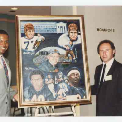 Gayle Sayers and Joel Platt