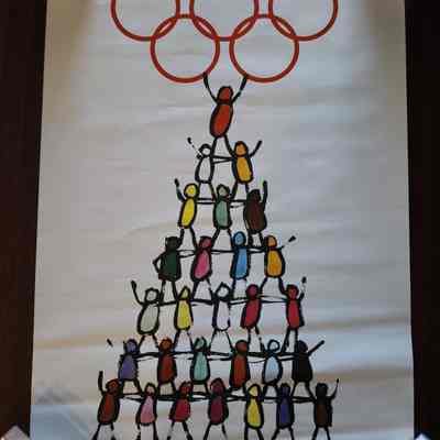 1980 Summer Olympics Moscow Poster
