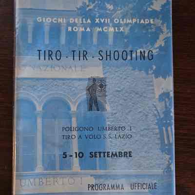 Rome Olympics 1960 Shooting Program