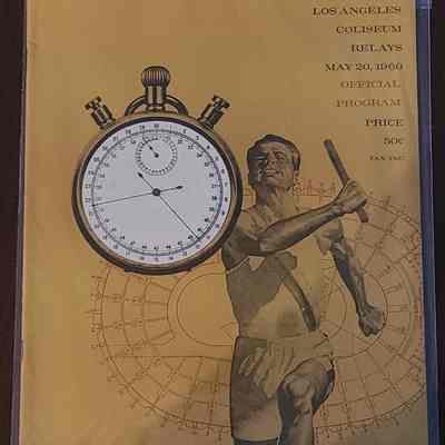 1960 Track Meet Los Angeles Coliseum Program