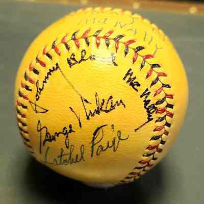 Paige, Satchel; Johnny Blood McNally and George Mikan