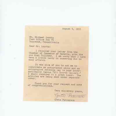 Patterson, Greta