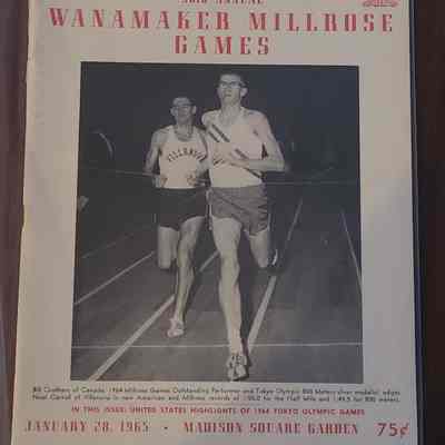 1968 Madison Square Garden Track and Field Program