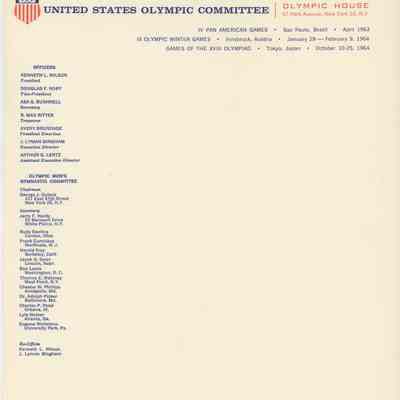 Official United States Olympic Committee Stationariy and Envelope