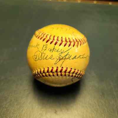 Speaker, Tris; Frank Baker, Lefty Grove, Jimmie Foxx, Mel Ott, Bill Dickey, Paul Waner, Ty Cobb and Dazzy Vance