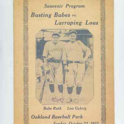 Ruth, Babe and Lou Gehrig