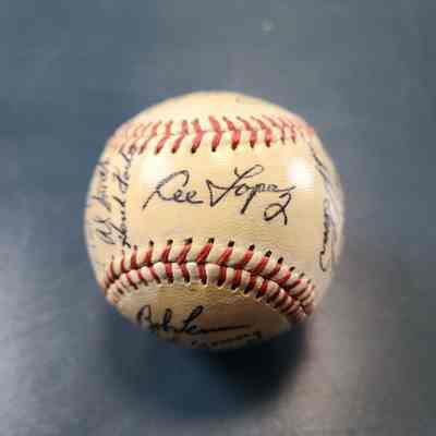 1955 Cleveland Indians; Fain, Rosen, Kress, Narleski, Lemon, Young, Lobe, Mossi, Hegan, Wertz, Woodling, Evers, Smith, Lopez, Kuhn, Strickland and others