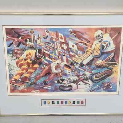 1988 Winter Olympics Lithograph