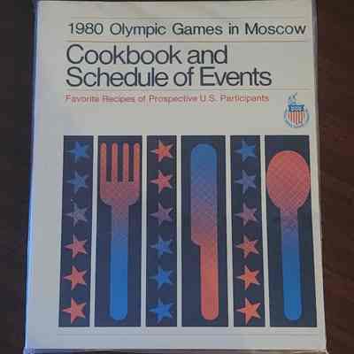1980 Summer Olympics Cookbook and Schedule of Events