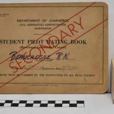 Pilot Log Beauchesne Ray 1941 WWII