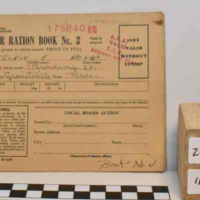 WW2 Ration Book