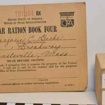 WW2 Ration Book