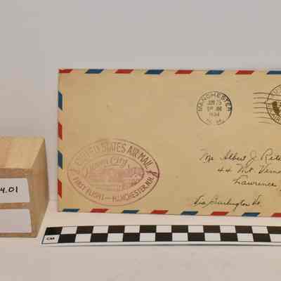 1934 Envelope Celebrating First Air Mail Flight from Manchester