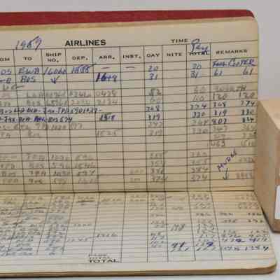 Pilot Log Wright George 1959 1960