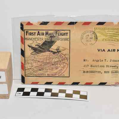 1934 Envelope Celebrating First Air Mail Flight from Manchester
