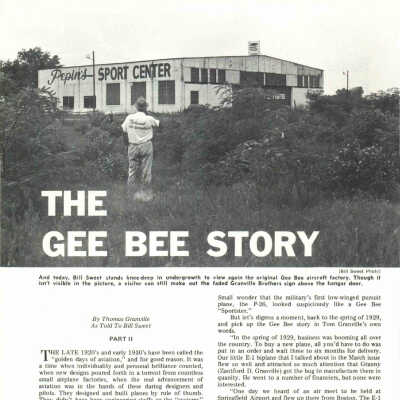 The GEE BEE Story, Part II. As told by Tom Granville to Bill Sweet