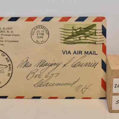 1946 Envelope Commemorating 20th Anniversary of NH Air Mail