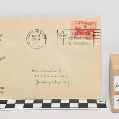 1951 Envelope Celebrating First Direct Flight from Manchester to NYC