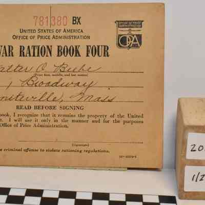WW2 Ration Book