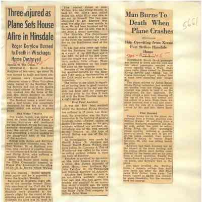 NH Plane Crashes in the 1940s