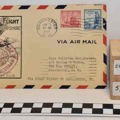 1934 Envelope Celebrating First Air Mail Flight from Manchester