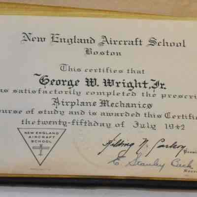 Certificate George Wright