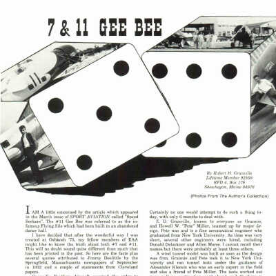 7 & 11 GEE BEE by Robert Granville