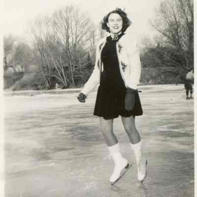 Jackie Cooper nee Smith skating