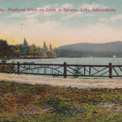 Pinehurst Drive on Lawn at Saranac Lake, Adirondacks