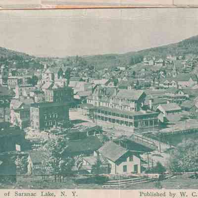Bird's-Eye View of Saranac Lake, N. Y.
