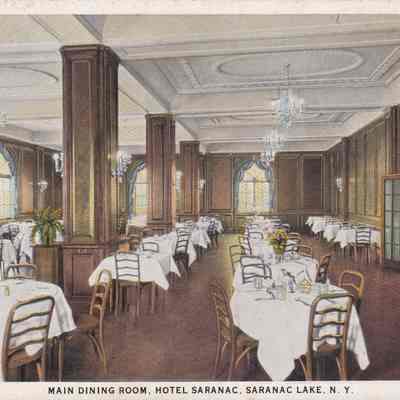 Main Dining Room, Hotel Saranac, Saranac Lake, N.Y.