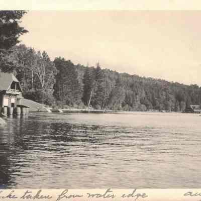 Saranac Lake Taken from Water Edge, Aug. 1922