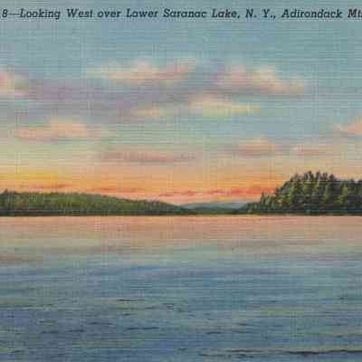 Looking West over Lower Saranac Lake