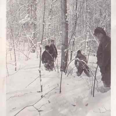 Cutting Wood for Camp.