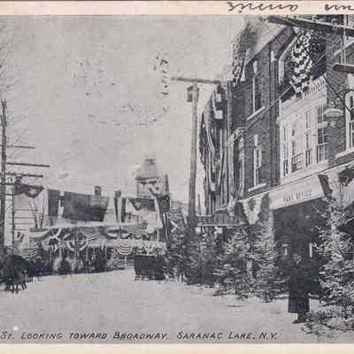 Main St. Looking Toward Broadway, Saranac Lake, N.Y.