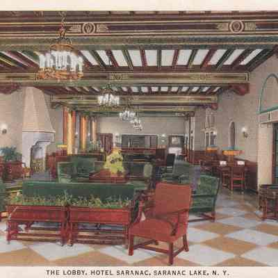 The Lobby, Hotel Saranac, Saranac Lake, N.Y.
