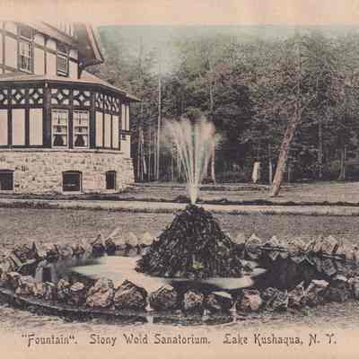 "Fountain". Stony Wold Sanatorium. Lake Kushaqua, N.Y.