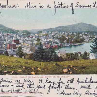 Saranac Lake, Adirondack Mountains.