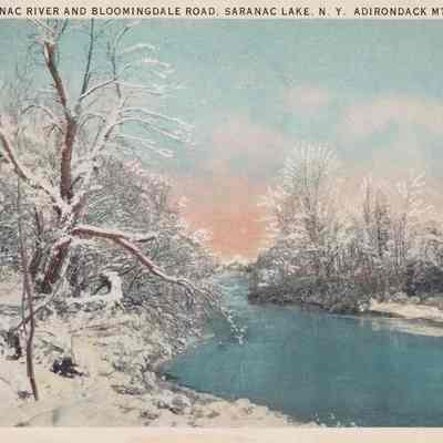 Saranac River and Bloomingdale Road