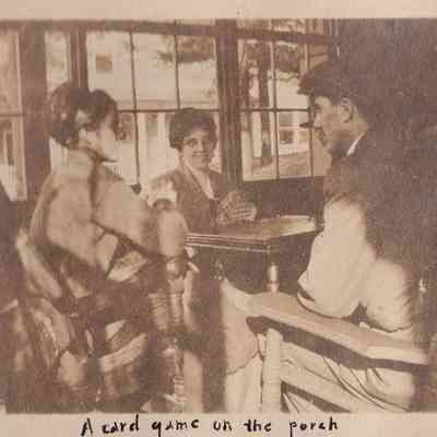 A Card Game on the Porch