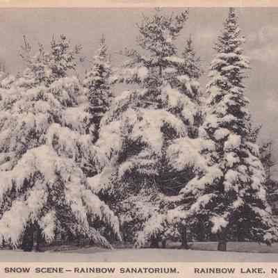 Snow Scene--Rainbow Sanatorium. Rainbow Lake, N. Y.