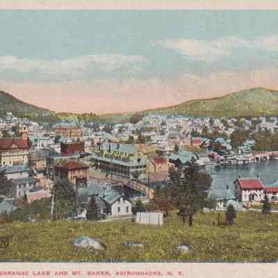 General View of Saranac Lake and Mt. Baker, Adirondacks, N. Y.