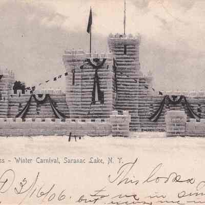 Ice Fortress - Winter Carnival, Saranac Lake, N. Y.