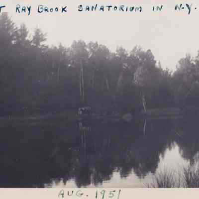 Lake at Ray Brook Sanatorium in N.Y.